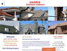 Tablet Screenshot of harrisroofingco.com